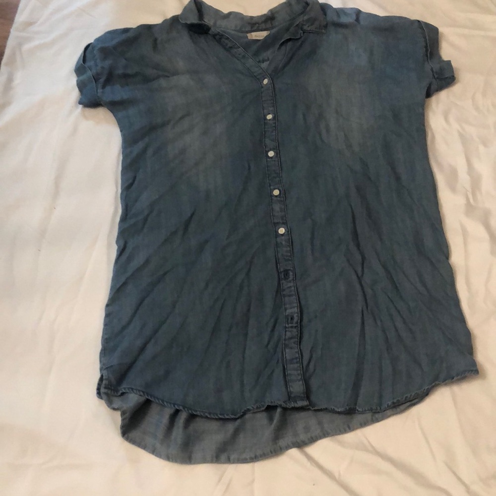 Blue Jean dress size L 
Baby doll style casual summer/spring dress very airy